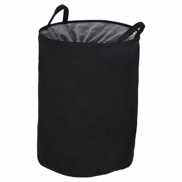 ESTIA Καλάθι Απλύτων Υφασμάτινο Fjord με Χερούλια Φ36x50cm 36x36x50cm Magnet 02-19525