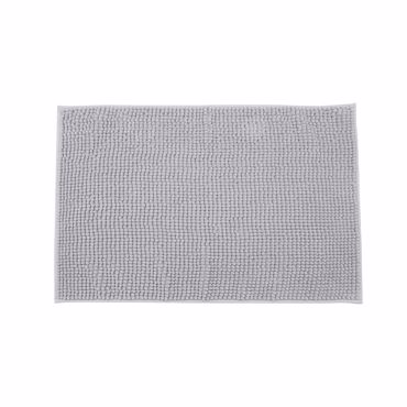 Estia Ταπέτο Μπάνιου BEADS 80x50cm Polyester Γκρι Ανοιχτό 02-20705