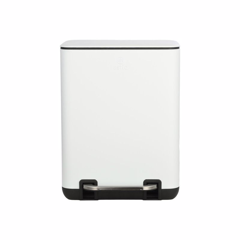 Estia Χαρτοδοχείο Μπάνιου Cubic Soft Close 6lt Λευκό 02