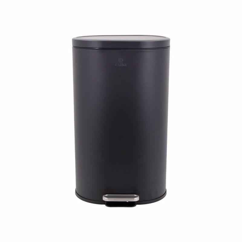 Estia Κάδος Απορριμμάτων OVOID Soft Close 30lt Μαύρος 02-21474