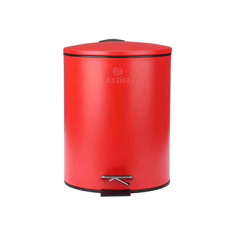 Estia Χαρτοδοχείο Μπάνιου Classic Soft Close 5lt Ματ Κόκκινο 02-21962