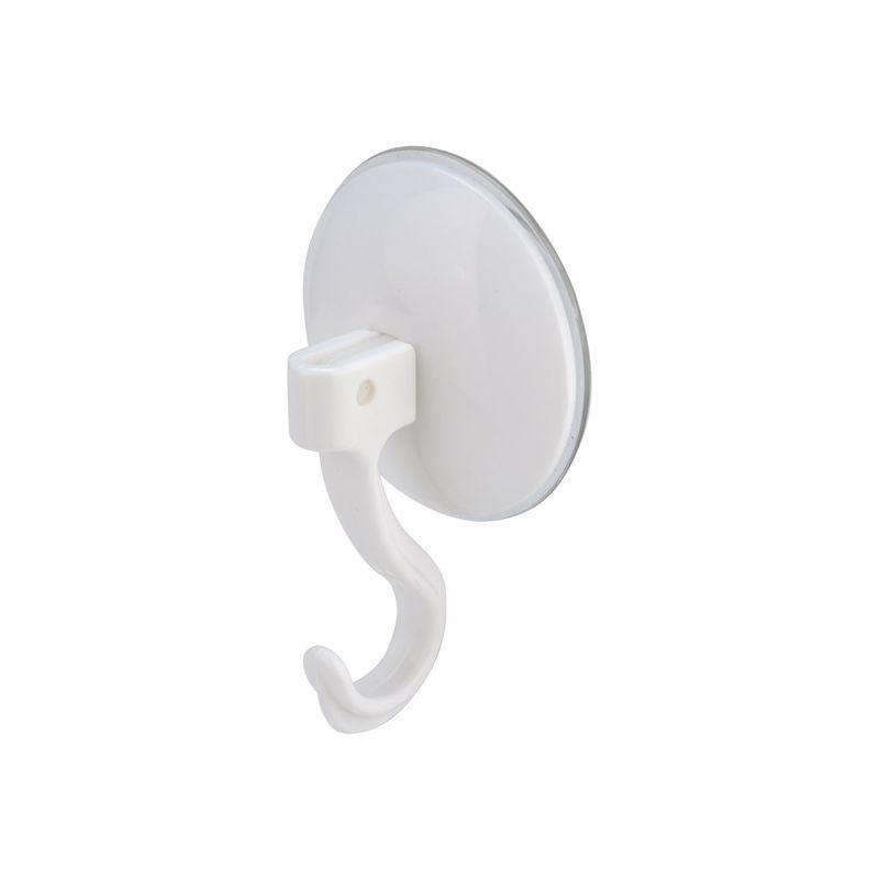 Estia Κρεμάστρα Μονή Πλαστική με Βεντούζα Λευκή 02-2527