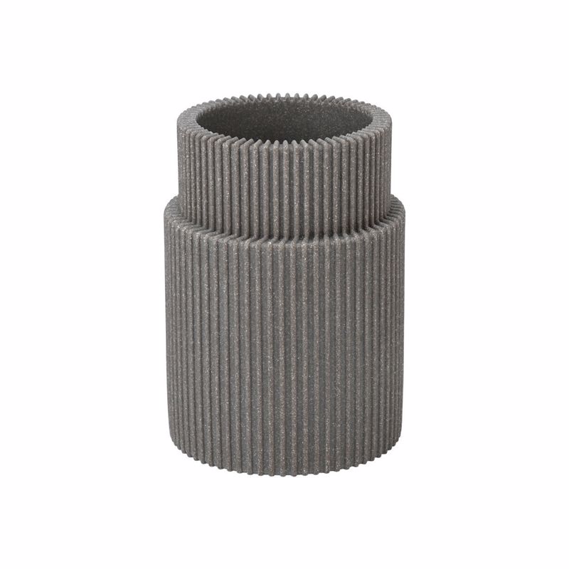 Αξεσουάρ Μπάνιου agiovlasitishome - ΣΗΜΑΝΤΙΚΟ: Σε περίπτωση διαφοράς τιμής από το κατάστημα ισχύει παντα και μόνο η τιμή του καταστήματος Estia Ποτηράκι Μπάνιου Wire Resin Γκρι Φ8.2x11.2cm 02-2