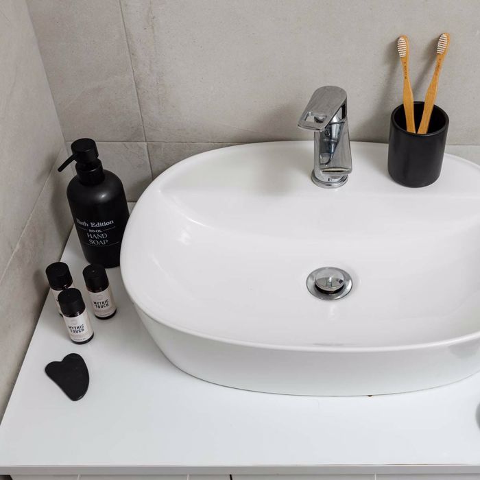 Estia Antlia Sapouniou MYST Stoneware Mavri 310ml F7x19cm 02-26851