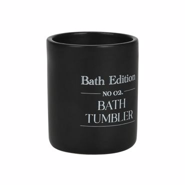 Estia Ποτηράκι Μπάνιου MYST Stoneware Μαύρο 02-26868