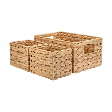 Estia Σετ των 3 Καλάθια Αποθήκευσης & Οργάνωσης FLORANA 30x20x14cm 02-27599