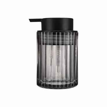 Estia Αντλία Σαπουνιού ALIVIO Γυάλινη Ανάγλυφη 300ml 7.8x12.5cm Μαύρη 02-28817 Estia Αντλία Σαπουνιού ALIVIO Γυάλινη Ανάγλυφη 300ml 7.8x12.5cm Μαύρη 02-28817