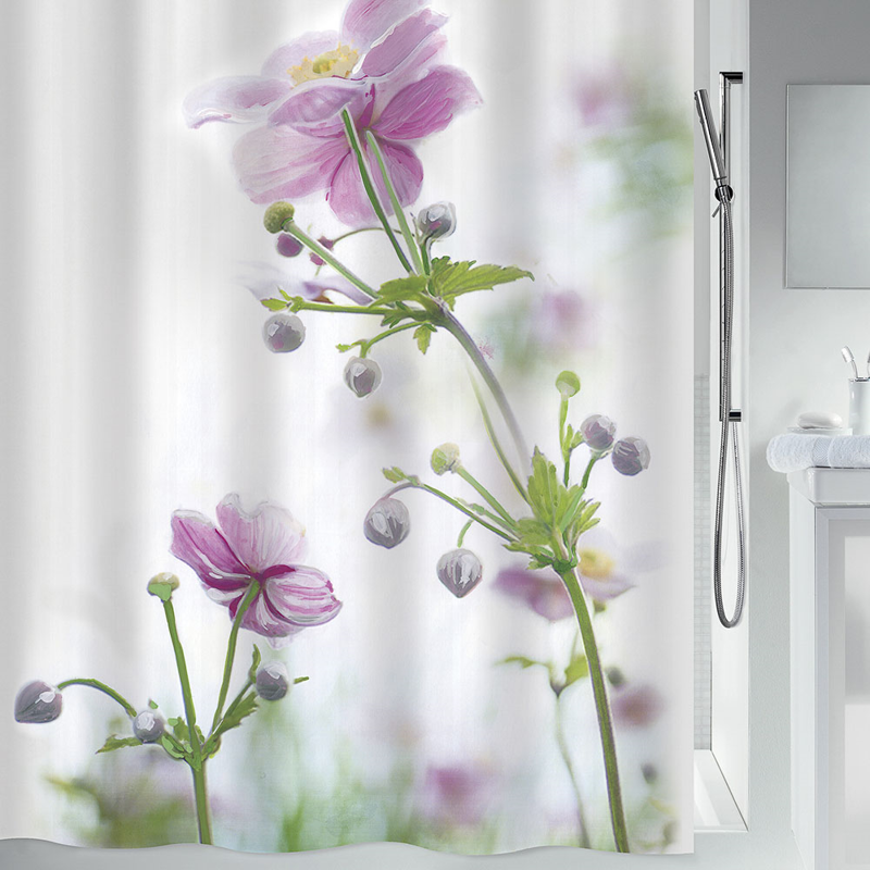 Dimitracas - ΣΗΜΑΝΤΙΚΟ: Σε περίπτωση διαφοράς τιμής από το κατάστημα ισχύει παντα και μόνο η τιμή του καταστήματος Dimitracas Κουρτίνα Μπάνιου 180x200cm ANEMONE Πολύχρωμη