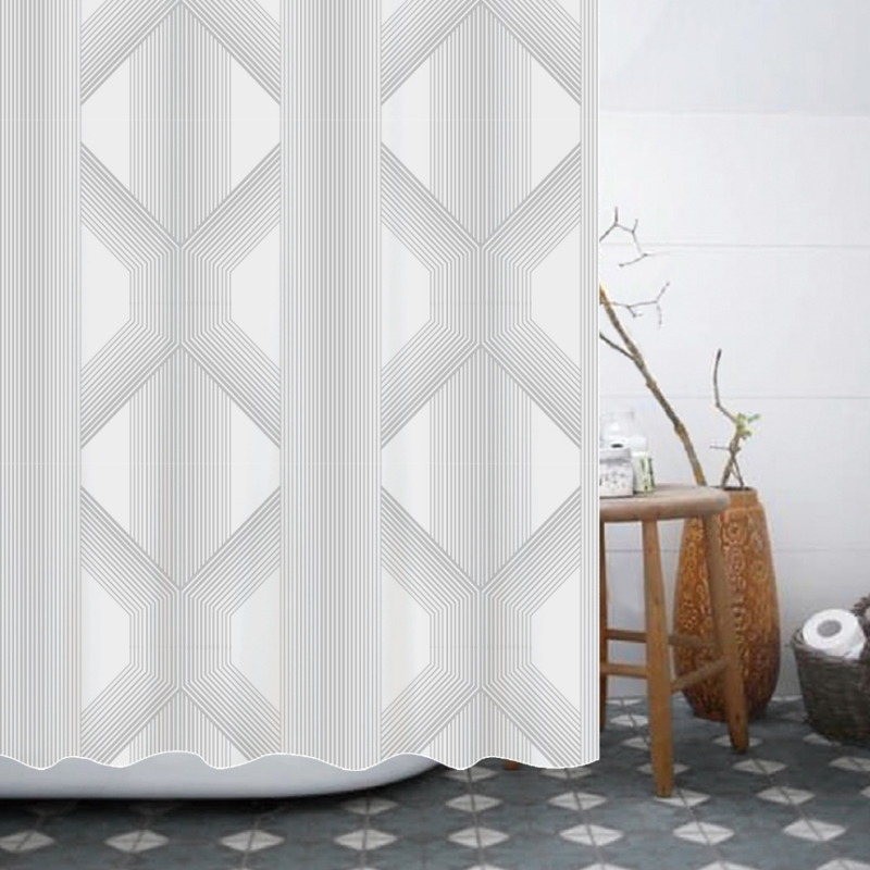 Dimitracas Κουρτίνα Μπάνιου 180x200cm ARTIST Λευκή 0238