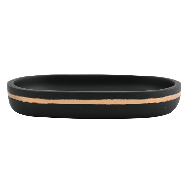 Dimitracas Σαπουνοθήκη Spirella BLY Resin Μαύρη 17.5x6.