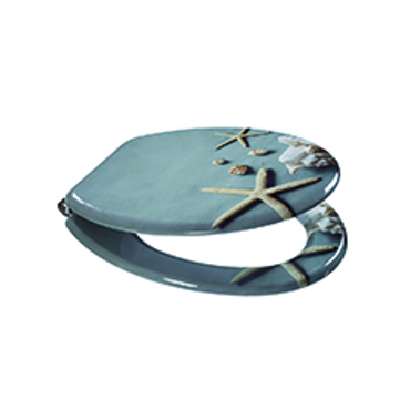 Dimitracas Καπάκι Λεκάνης Spirella SEYCHELLES από MDF Πολύχρωμο 43x36.7cm 03696.001