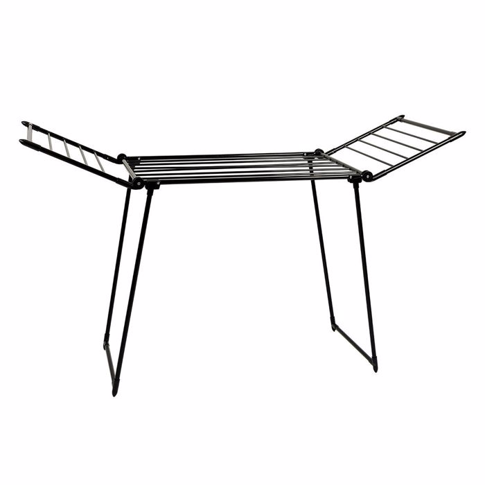 Estia Απλώστρα Δαπέδου ''Neo Black'' Μεταλλική 175x107x60cm Πτυσσόμενη 04-14223 Estia Aplostra Dapedou ''Neo Black'' Metalliki 175x107x60cm Ptussomeni 04-14223