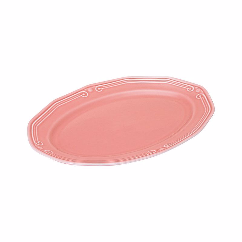 Υαλικά agiovlasitishome - ΣΗΜΑΝΤΙΚΟ: Σε περίπτωση διαφοράς τιμής από το κατάστημα ισχύει παντα και μόνο η τιμή του καταστήματος Estia Πιατέλα Οβάλ Athénée Πορσελάνινη Ανάγλυφη 36cm Ro