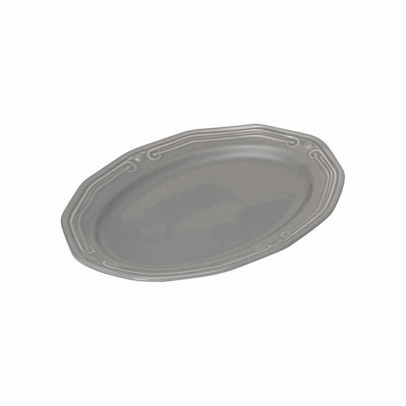 Υαλικά agiovlasitishome - ΣΗΜΑΝΤΙΚΟ: Σε περίπτωση διαφοράς τιμής από το κατάστημα ισχύει παντα και μόνο η τιμή του καταστήματος Estia Πιατέλα Οβάλ Athénée Πορσελάνινη Ανάγλυφη 25cm Γκ