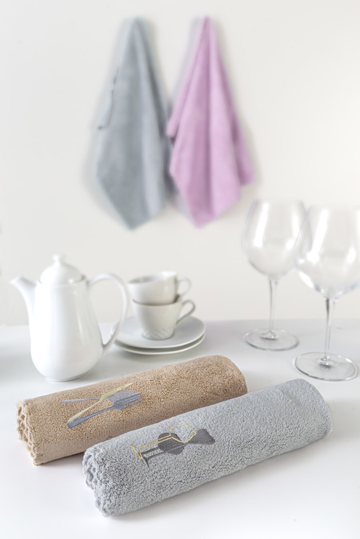 Guy Laroche Σετ των 2 Πετσέτες κουζίνας 35x50 GOURMET KITCHEN SET 17 1110008622200 Guy Laroche Set ton 2 Petsetes kouzinas 35x50 GOURMET KITCHEN SET 17 1110008622200