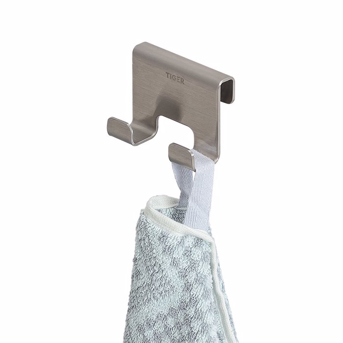 Tiger Caddy Άγκιστρο Διπλό 6-8 mm Brushed stainless steel 1401230946 Tiger Caddy Aggistro Diplo 6-8 mm Brushed stainless steel 1401230946