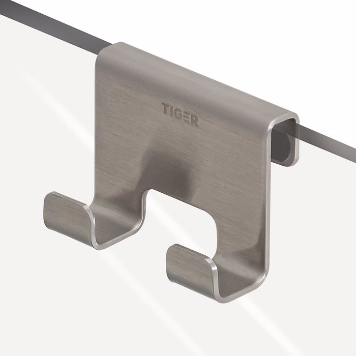 Tiger Caddy Άγκιστρο Διπλό 6-8 mm Brushed stainless steel 1401230946 Tiger Caddy Aggistro Diplo 6-8 mm Brushed stainless steel 1401230946