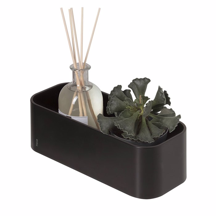 Tiger 2-Store Επιτοίχιο Ράφι 25 cm Black 1500010746 Tiger 2-Store Epitoixio Rafi 25 cm Black 1500010746
