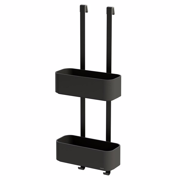 Tiger 2-Store Ράφια με Κρεμάστρα 25 cm Black 1500210746 Tiger 2-Store Rafia me Kremastra 25 cm Black 1500210746