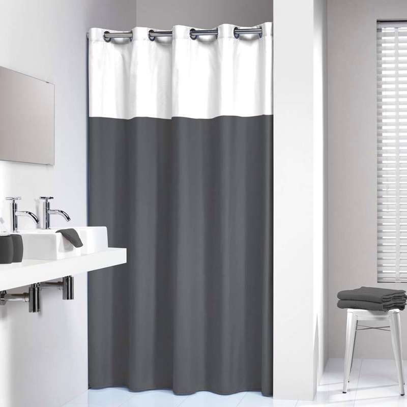 Sealskin Double 180x200 grey κουρτίνα μπάνιου υφασμάτινη