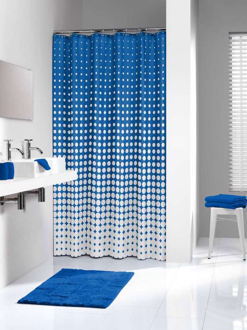 Sealskin Speckles 180x200 royal blue κουρτίνα μπάνιου υφασμάτινη