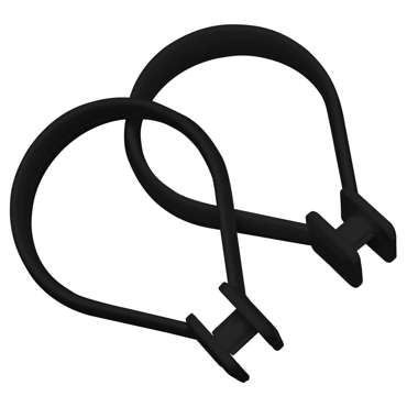 Sealskin Beauty 12 pcs black κρίκοι κουρτίνας μπάνιου