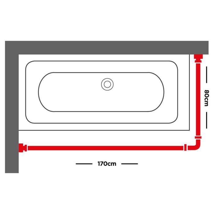 Sealskin 170x80 Ø 20 mm mat aluminum braxionas baniou gniakos