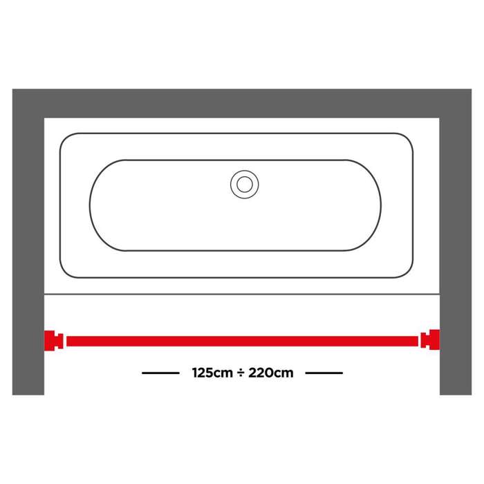 Sealskin 125-220 Ø 28 mm mat aluminum braxionas baniou ptussomenos