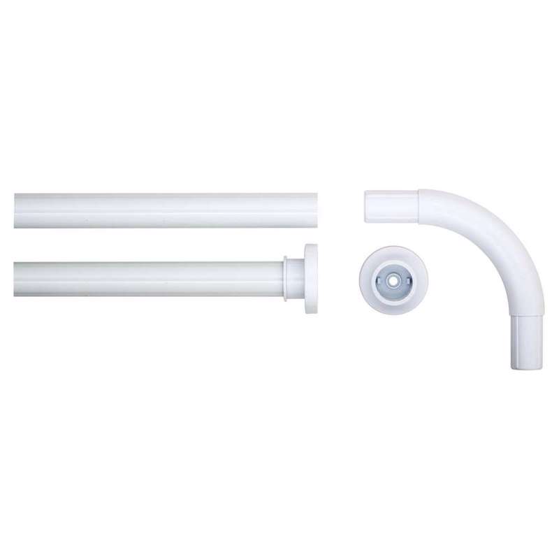 Sealskin 90x90 Φ28 mm white βραχίονας μπάνιου γωνιακός