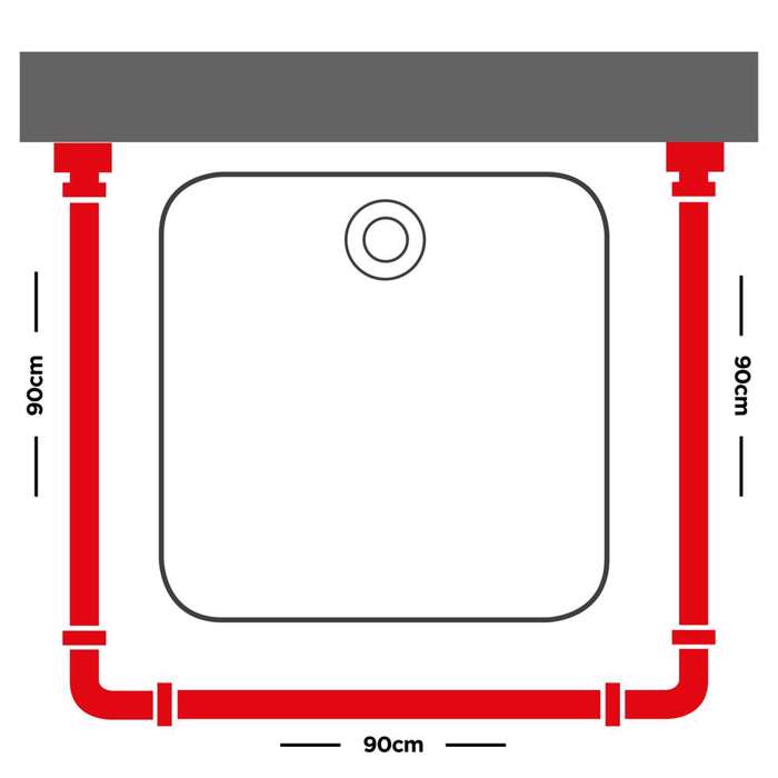 Sealskin 170x80 Ø 28 mm mat aluminum braxionas baniou gniakos