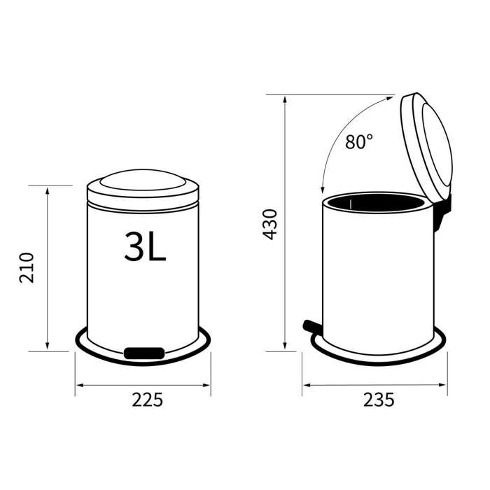 Sealskin Acero black 3L kados aporrimmaton