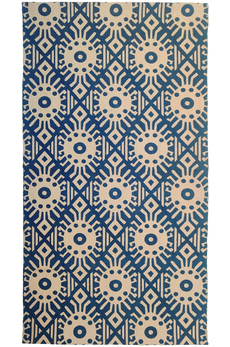 Biokarpet Home - ΣΗΜΑΝΤΙΚΟ: Σε περίπτωση διαφοράς τιμής από το κατάστημα ισχύει παντα και μόνο η τιμή του καταστήματος Βιοκαρπέτ Home Μοντέρνο Χαλί Basic Μπλε/Μπεζ (70Χ140) 2