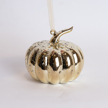 ESTHETI home Κολοκύθα Φωτιζόμενη Γυάλινη Χρυσή 10.8cm 600-42906