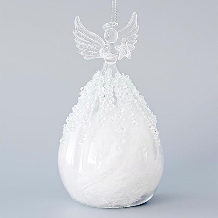 ESTHETI home Set ton 2 Stolidi Neraida Gyalini me Poupoula 9.5x17cm 600-45196