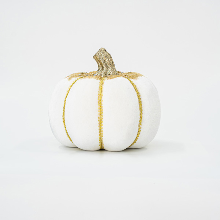 ESTHETI home Kolokutha Beloudini Lefki me Xruso Glitter 20cm 600-45581