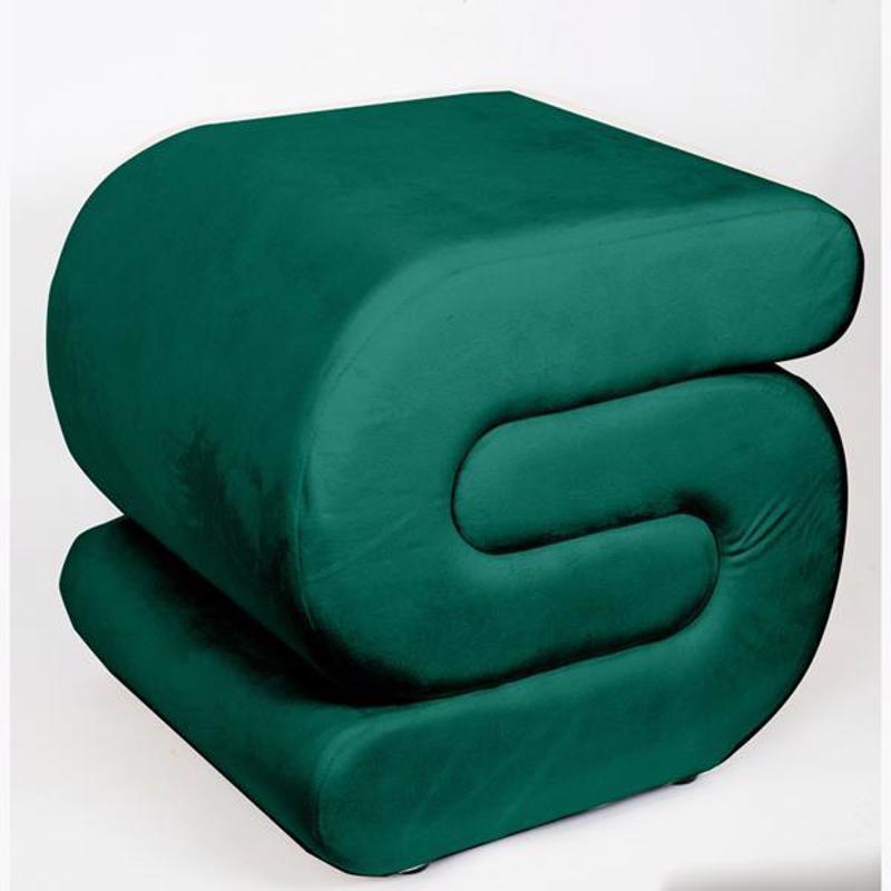 ESTHETI home - ΣΗΜΑΝΤΙΚΟ: Σε περίπτωση διαφοράς τιμής από το κατάστημα ισχύει παντα και μόνο η τιμή του καταστήματος ESTHETI home Σκαμπό Βελούδινο Πράσινο 51x46x48cm 750-10