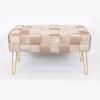 ESTHETI home Tampoure Beloudino Bez me Sxedio Plexi kai Xrusa Metallika Podia 82x43x46cm 750-18020