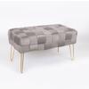 ESTHETI home Tampoure Beloudino Ggri me Sxedio Plexi kai Xrusa Metallika Podia 82x43x46cm 750-18023