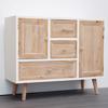 ESTHETI home Surtariera Xulini Lefki me 3 Surtaria kai 2 Ntoulapia se Fusiki Apoxrosi 90x33.5x72cm 750-25012