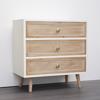 ESTHETI home Surtariera Xulini Lefki/Kafe me 3 Surtaria 72x38.5x72cm 750-25027