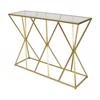 ESTHETI home Konsola Metalliki Xrusi me Gyalini Epifaneia 107X32X78cm 750-27012