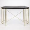 ESTHETI home Konsola Metalliki Xrusi me Mavri Epifaneia 120X40X80cm 750-27016