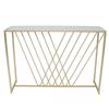ESTHETI home Konsola Metalliki Xrusi me Epifaneia Kathrepti 107.5x31x78cm 750-27018