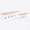 ESTHETI home Set ton 2 Rafia Xulina se Fusiki Apoxrosi me Lefko Sxedio 50x12x13cm 750-30012