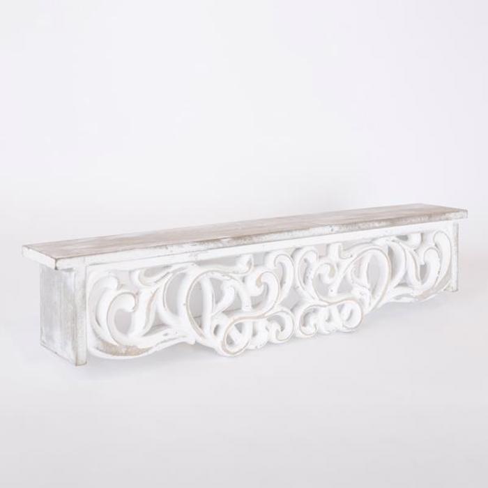 ESTHETI home Rafiera Toixou Xulini Lefki 66x10x15cm 750-30017