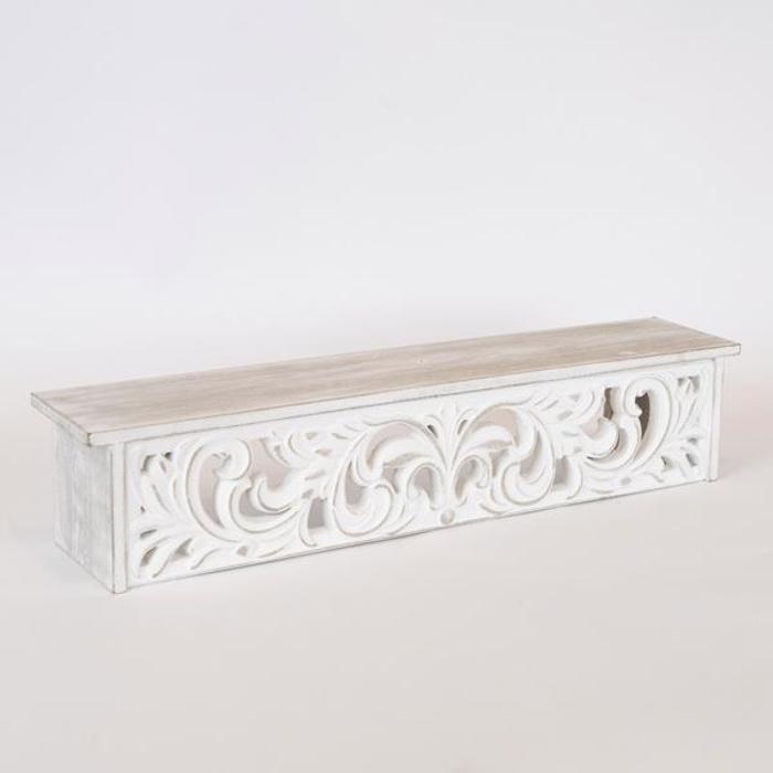 ESTHETI home Rafiera Toixou Xulini Lefki 60x10x17cm 750-30018