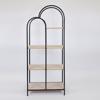 ESTHETI home Rafiera Metalliki Mavri me 4 Rafia 61x33.5x145cm 750-31518