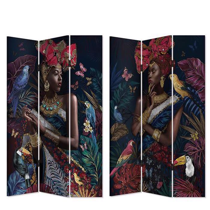 ESTHETI home Paraban me Sxedio Gynaikas me Papaglous (Kambas) Poluxromo 120x2.5x180cm 750-34015