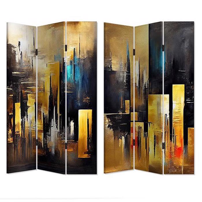 ESTHETI home Paraban me Afirimeno Sxedio Poli (Kambas) Mavro/Xruso/Mple/Kokkino 120x2.5x180cm 750-34018