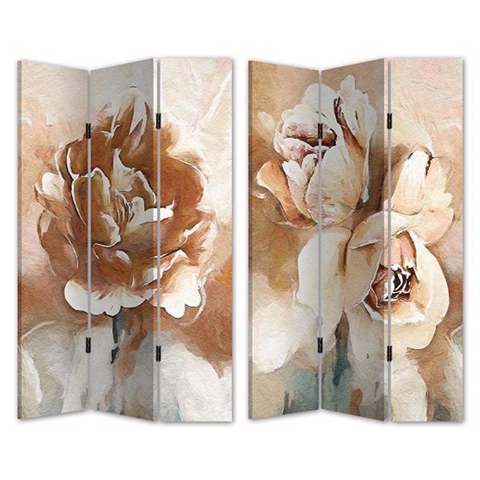ESTHETI home Paraban me Sxedio Louloudi (Kambas) Anoixto Kafe/Mpez/Lefko 120x2.5x180cm 750-34024